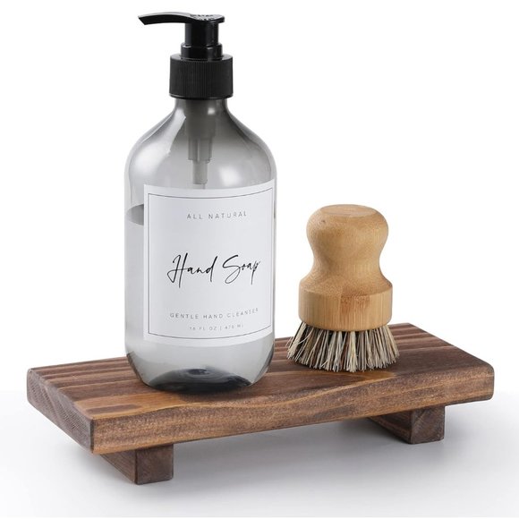 Other - Wood Pedestal Soap Stand, Wooden Display
